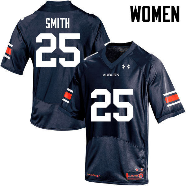 Women Auburn Tigers #25 Jason Smith College Football Jerseys-Navy